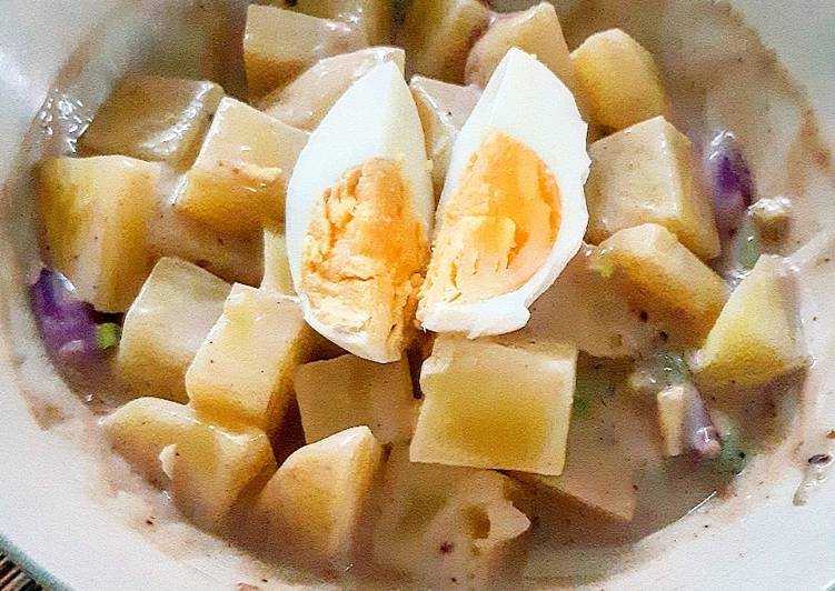 Cara Membuat Potato Egg Salad Super Lezat
