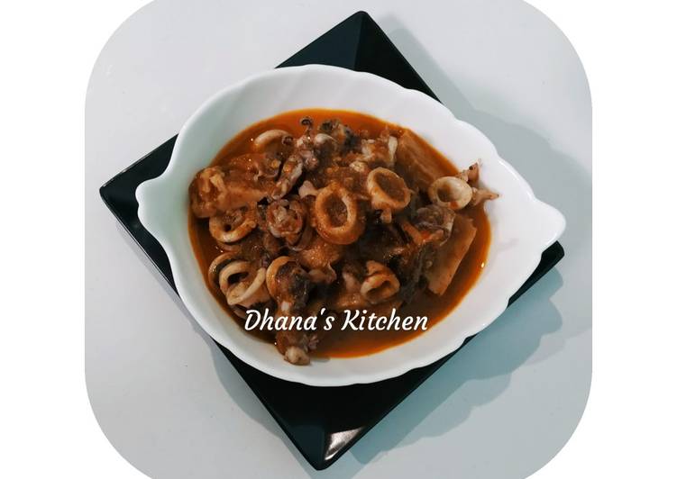 Cumi Pedas Bumbu Habang