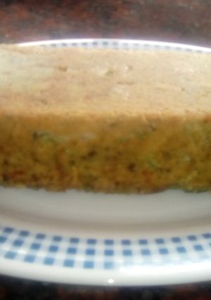 Una foto de Budín de coliflor y espinacas