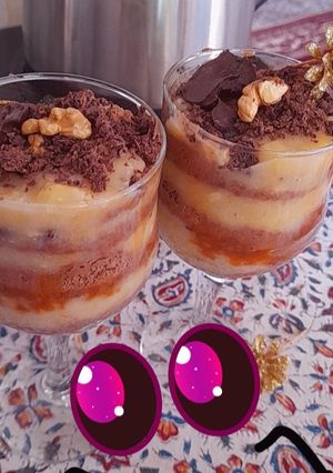 عکسی از دستور دسر موز شکلات