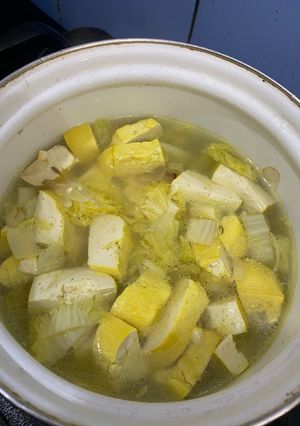 Foto resep Sayur sawi putih & Tahu