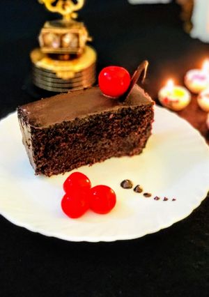 A picture of Eggless truffle pastry.