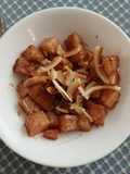 Piña caramelizada
