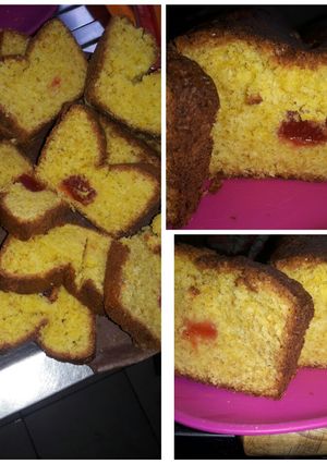 Una foto de Budín de mandarinas (Y mi toque relleno de dulce membrillo) 😉