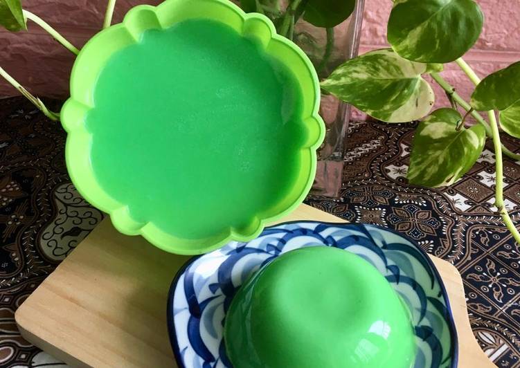 Pudding Pandan Lembut