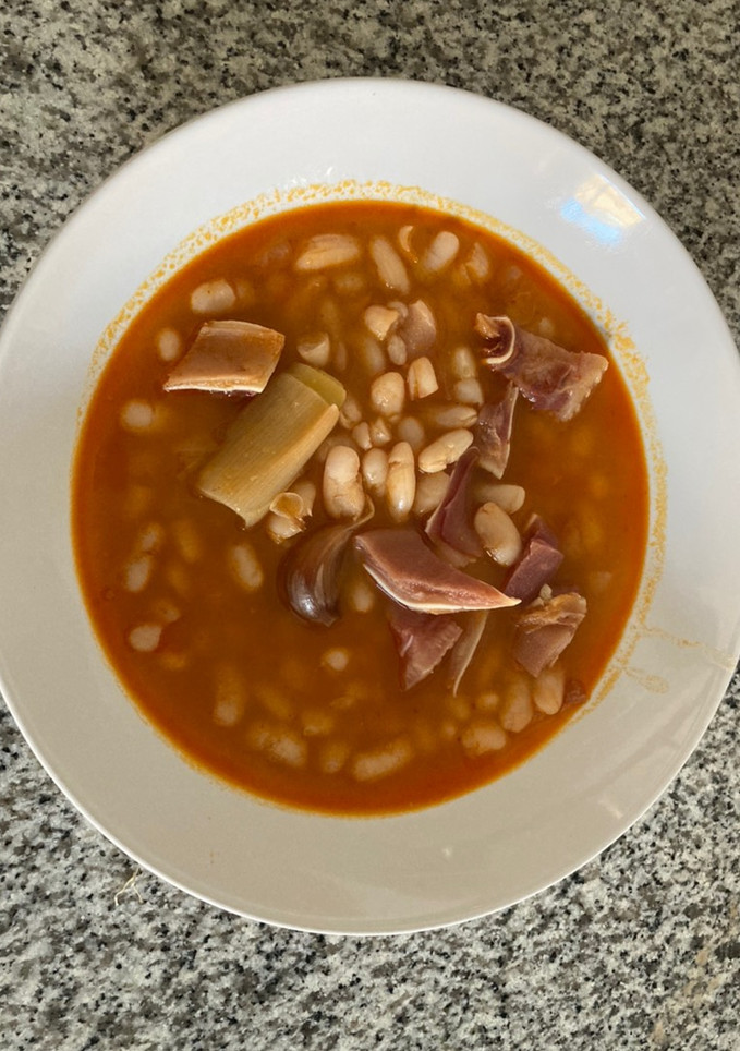 Una foto de Alubias blancas con oreja