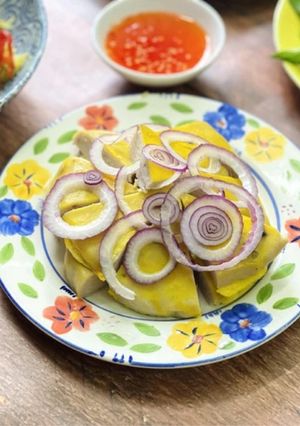 Hình của món Chả Cá Hấp.