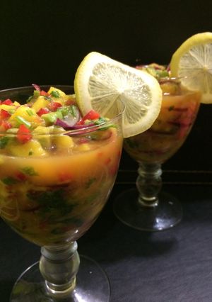 Una foto de Ceviche de mango