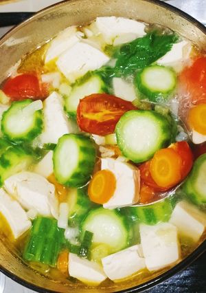 Foto resep Sup Bening Oyong/Gambas Tahu Putih Praktis✅