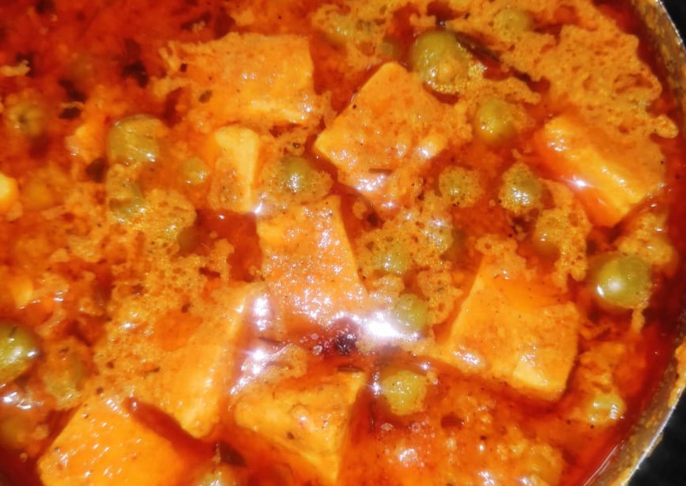 Matar paneer