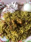 Karnataka style Chicken Donnai Briyani