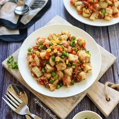 A picture of Corned Beef Potatoes.
