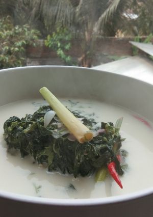 Foto resep Daun Singkong Santan Bening