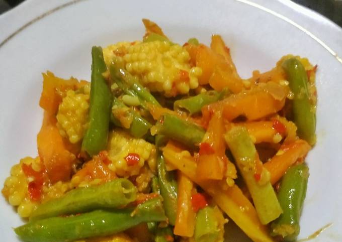 Tumis buncis bumbu kuning