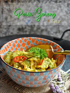 Gambar Peria Goreng Telur