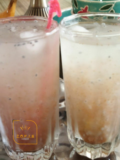 عکسی از دستور شربت آبلیمو با خاکشیر و تخم شربتی💛🍹