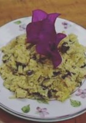 Una foto de Ensalada de arroz al curry