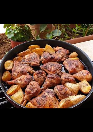 صورة لوصفة صينية افخاد الدجاج بالسماق 🍗💛