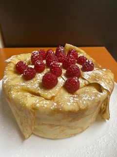Una foto de Tarta de crepes cremosa!!