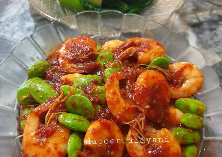 Resep Balado udang petai Anti Gagal