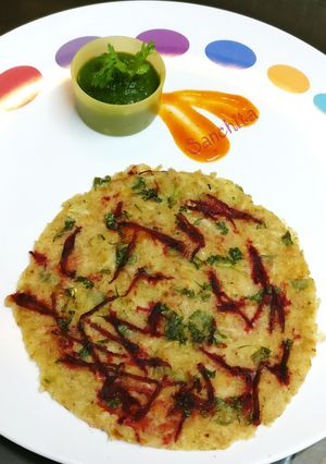 A picture of Oats Veggie Chilla.