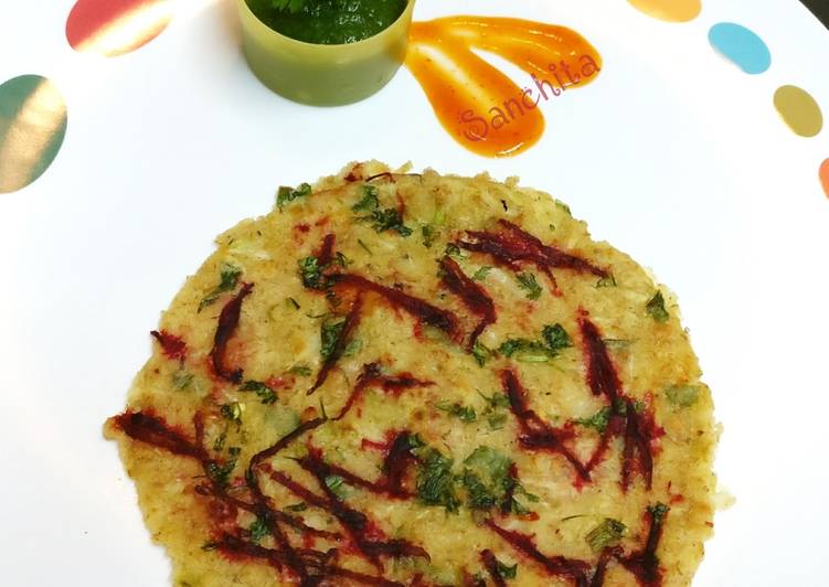 Recipe of Ultimate Oats Veggie Chilla