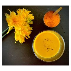 A picture of Turmeric latte / Golden latte / Haldi doodh.