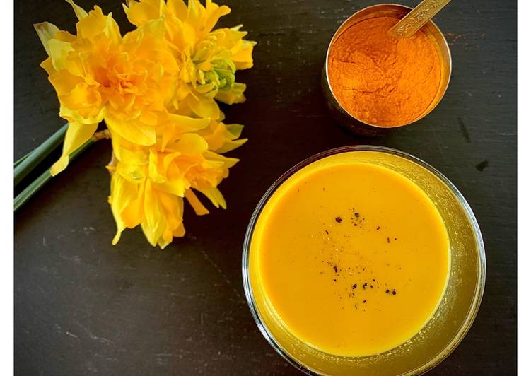 Simple Way to Make Turmeric latte / Golden latte / Haldi doodh in 15 Minutes for Family