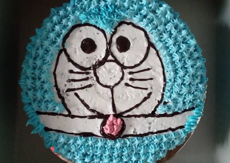 Resep Cake ulang tahun doraemon yang Enak Banget