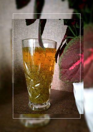 عکسی از دستور شربت زعفران و تخم شربتی
