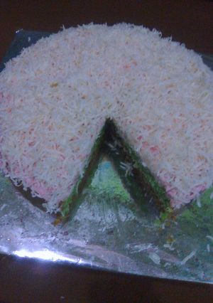 Foto resep Bolu pandan keju tiramitsu