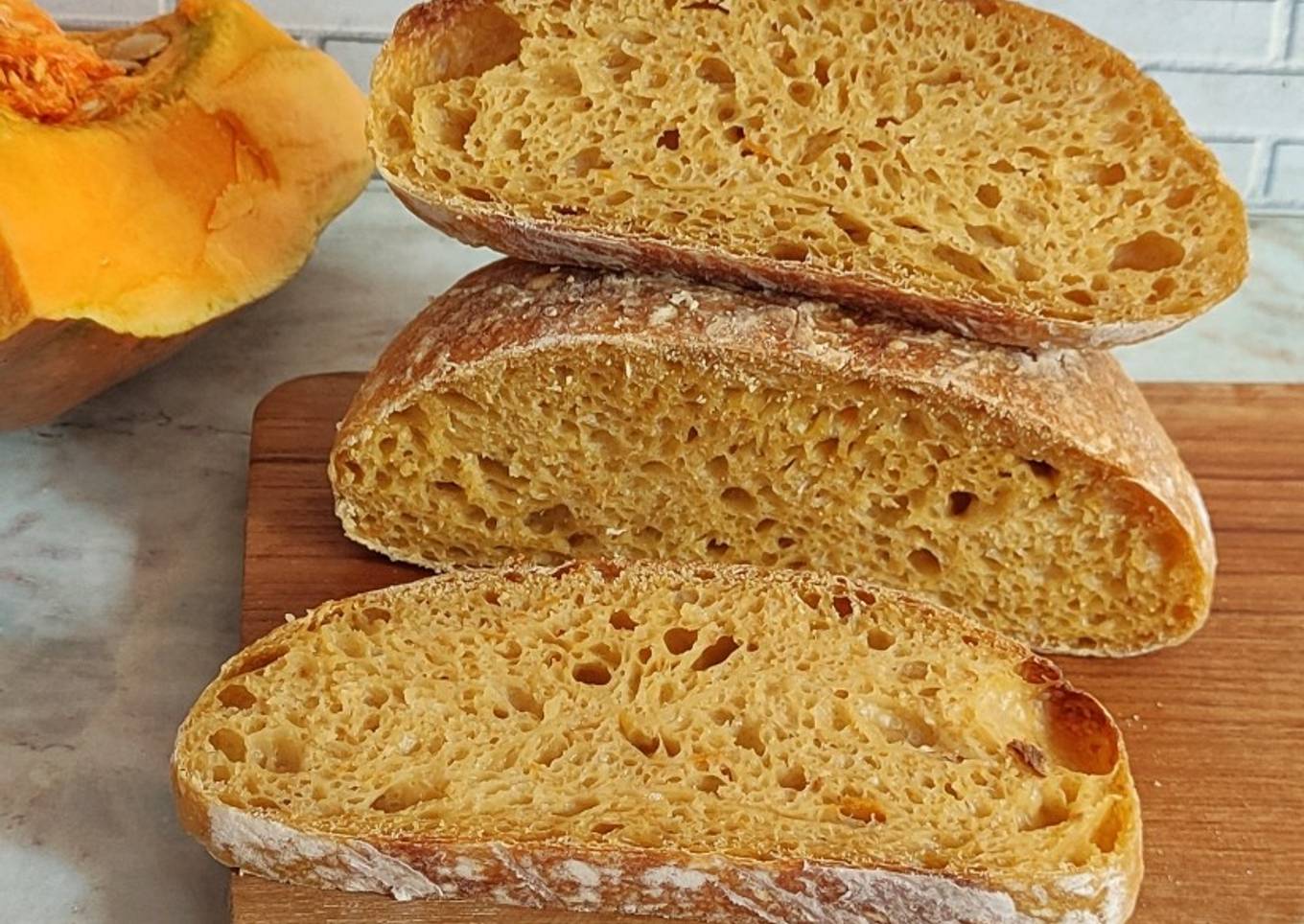 Rustic Bread pumpkin Loaf