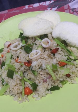 Foto resep Nasi goreng cumi pedas