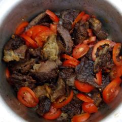 A picture of Aliya (smoked meat).