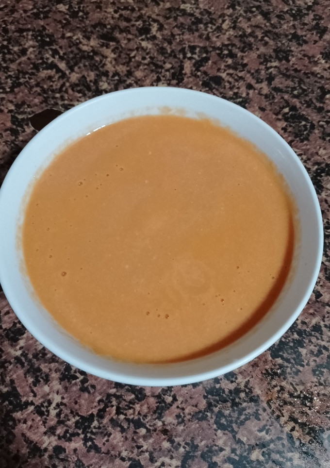 Una foto de Salmorejo de Sandía