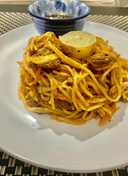 Beef Thai Style noodles/spaghetti