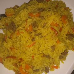 A picture of Coconut fried rice.