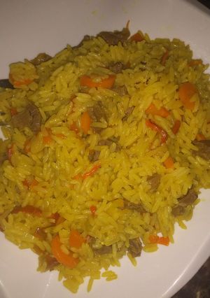 A picture of Coconut fried rice.