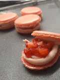 Macarons à la fraise