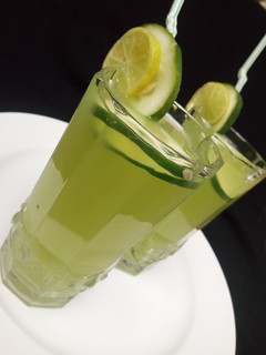 A picture of Cucumber and Ginger juice.