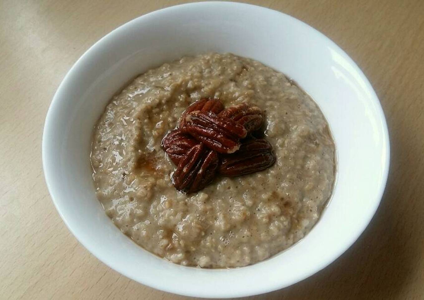 Vickys Pumpkin Porridge with Maple Roasted Pecans GF DF EF SF