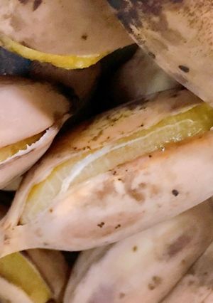 Hình của món Chuối Sáp Hấp.