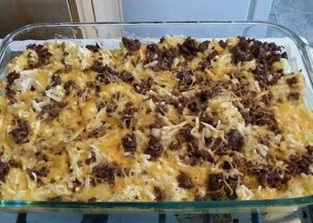 The New Way Making Recipe Cheesy Beef and Hashbrown Casserole Delicious Perfect The New Way Making Recipe Cheesy Beef and Hashbrown Casserole Delicious Perfect