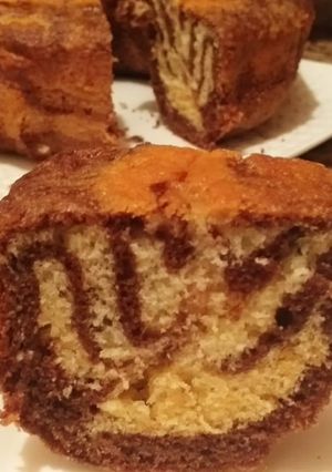 صورة لوصفة الكيك الرخامي