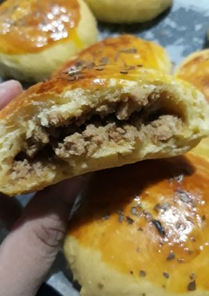 Foto resep Roti Ayam Lada Hitam/Roti Baso Ayam