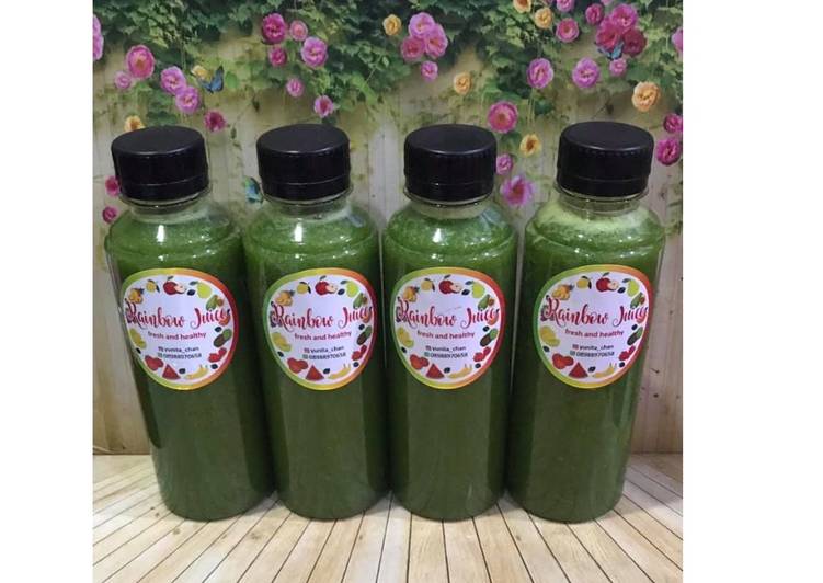 Cara Mudah Membuat Diet Juice Kale Romaine Lettuce Mango Pineapple, Bikin Ngiler