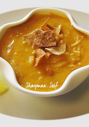 A picture of Lentil Soup with Vermicelli.