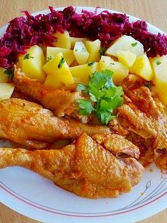 Fokhagymás tyúk recept fotója