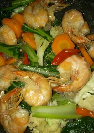 Foto resep Capcay udang