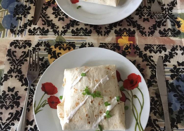 Simple Way to Prepare Homemade Chicken wrap